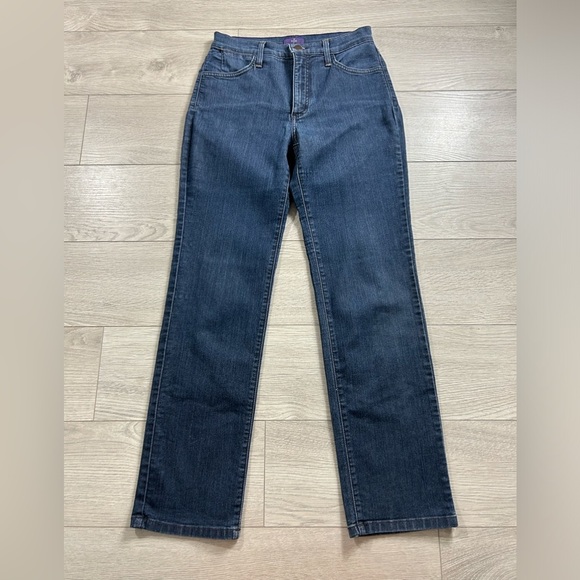 NYDJ Medium Wash Straight Leg High Rise Jeans - Picture 2 of 10